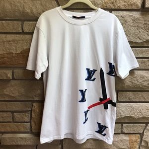 louis vuitton clock t shirt